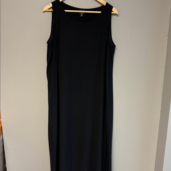 Eileen Fisher Dresses & Skirts - Eileen Fisher Petite PL Black Sleeveless Maxi Dress Minimalist
